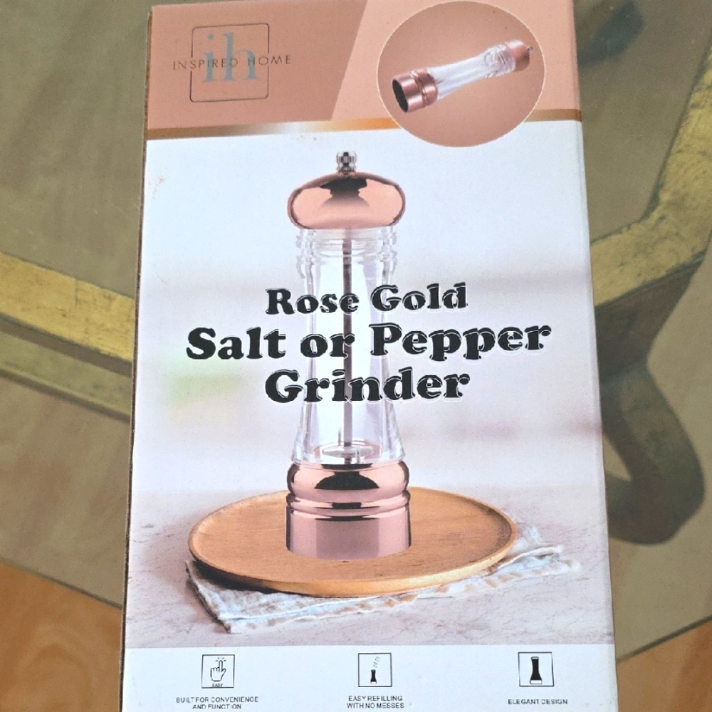Rose Gold Salt or Pepper Grinder